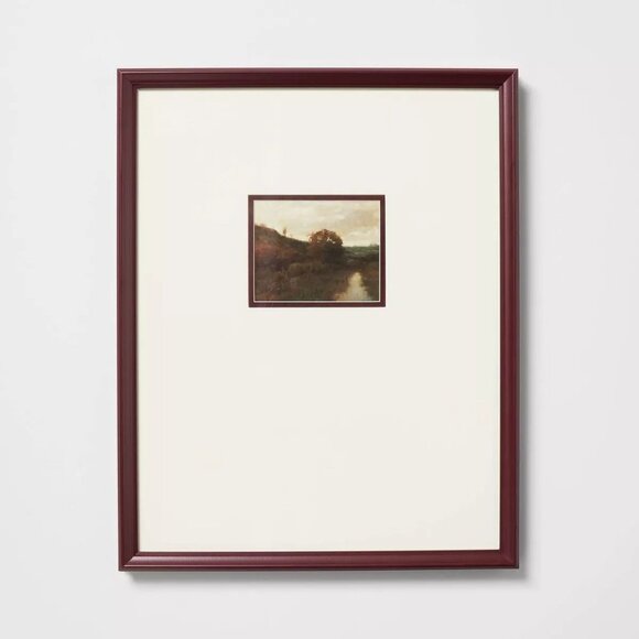 16"x20" Landscape with Color Frame and Mat Wall Art - Threshold Studio McGee